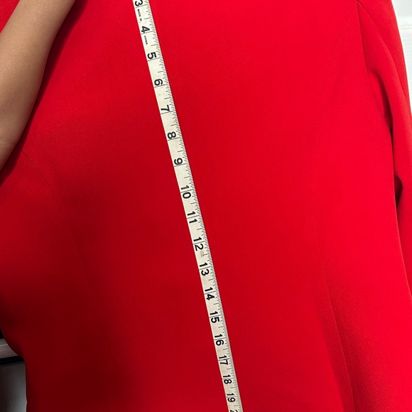 Bold Red Double-Breasted Blazer with Tailored Fit - Picture 8 of 10